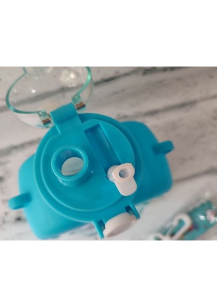 Mavi Kare Ayıcık Model 1000 ml Kapaklı Su Şişesi, Bpa Free Okul Suluk fırsatları