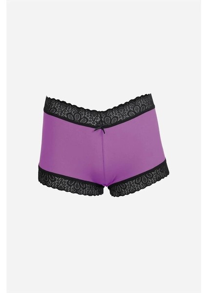 Kadın Pamuklu 2li Boxer Mor fiyatları