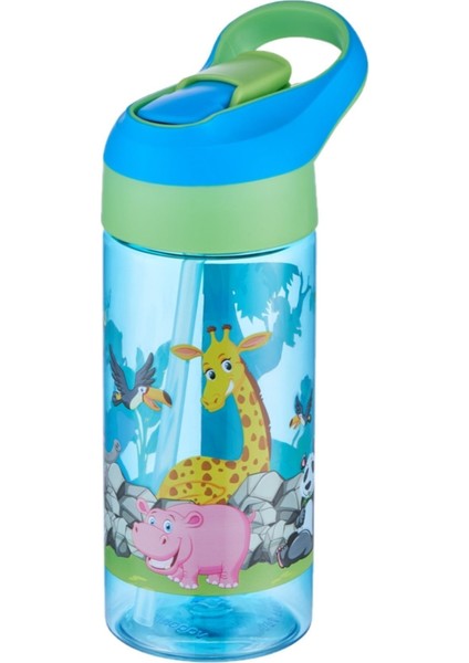 Pembe Çocuk 2'li 500ML Tritan Su Matara Seti, Kalın Pipetli, Sağlıklı ve Şık modelleri