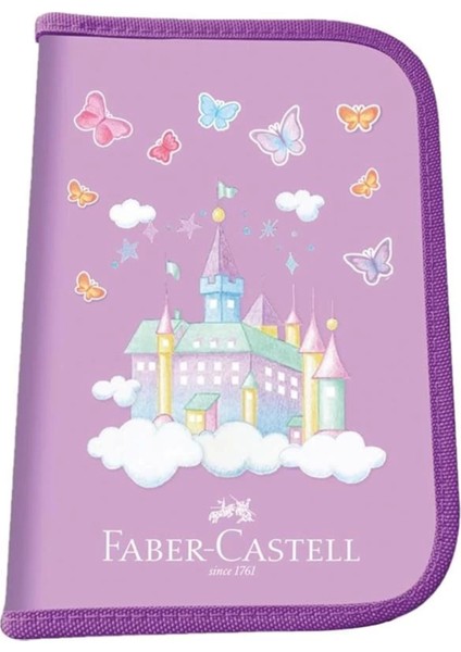 Çok Renkli Kalem Kutulu Okul Seti, Pembe ve Mor, Hediye Için Idealdir