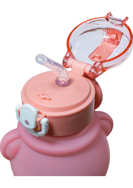 Yeşil Ayıcık Su Matarası, 800ML, Bpa Içermeyen Suluk, Sticker Hediyeli indirimleri