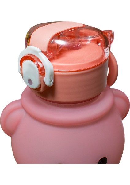 Yeşil Ayıcık Su Matarası, 800ML, Bpa Içermeyen Suluk, Sticker Hediyeli
