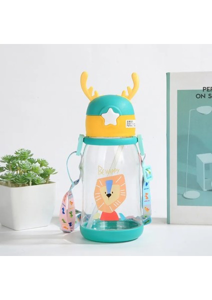 Yeşil Geyikli Çocuk Suluğu 500 Ml, Damlatmaz, Bpa Içermez, Okul ve Taşıma Için fırsatları