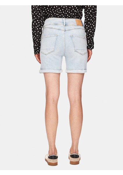 Rosına Orta Bel Jean Şort modelleri