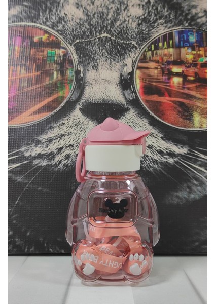 Pembe Şeffaf Matara, Okul, Ofis ve Seyahat Için, Rahat ve Şık Tasarım fiyatları