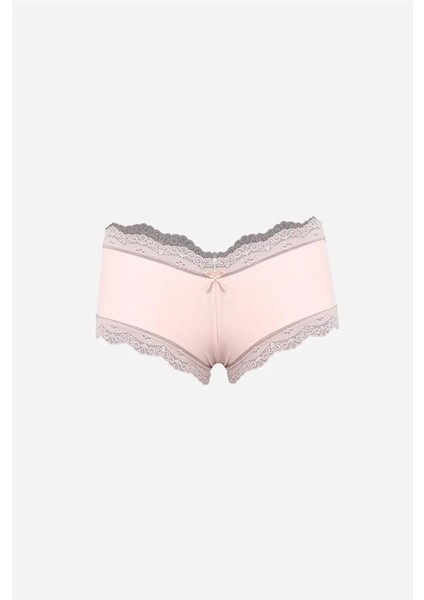 Kadın Pamuklu 2li Boxer Pudra fiyatları