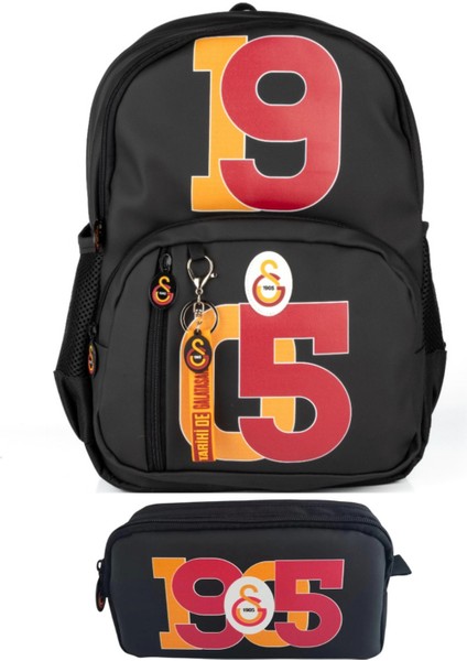 Kırmızı Suni Deri Okul Çantası ve Kalem Kutusu, Yeni Sezon Renkli Tasarım