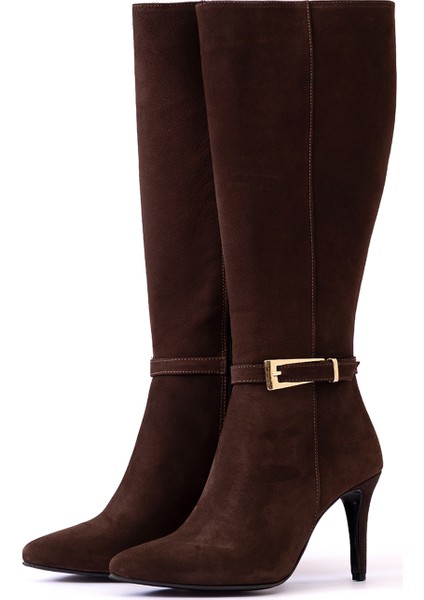 Hakiki Deri Kadın Çizme - Ince Topuk 25HSY2041 fiyatları