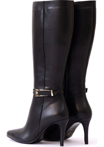 Hakiki Deri Kadın Çizme - Ince Topuk 25HSY2041 modelleri