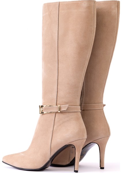 Hakiki Deri Kadın Çizme - Ince Topuk 25HSY2041 modelleri