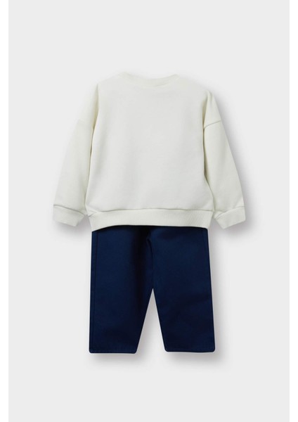 Erkek Bebek 2'li Takım Baskılı Sweatshirt Pantolon F5136A525AU fırsatları