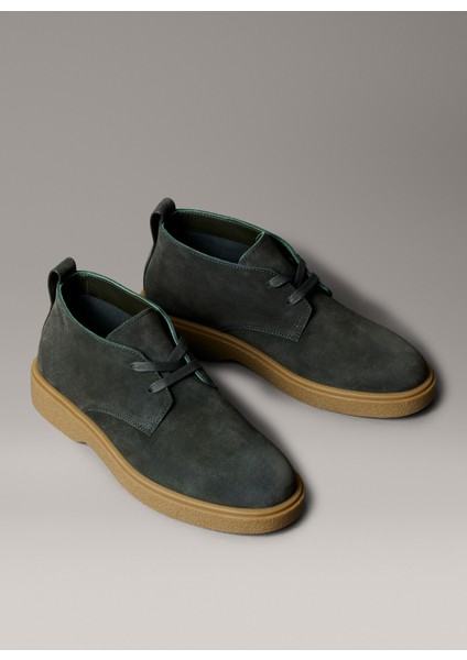 Deri Haki Erkek Bot Text Rubber Desert Boot Su modelleri