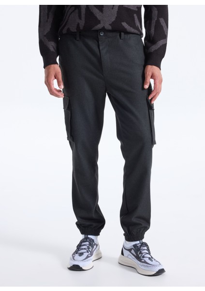 D5WM-PNT3850 Antrasit Relaxed Düz Erkek Pantolon modelleri