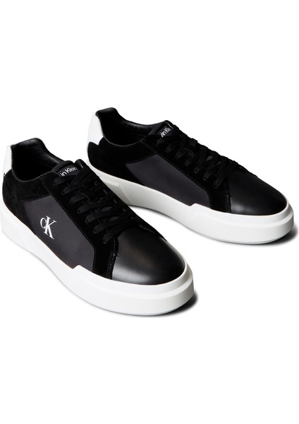 Siyah - Beyaz Erkek Sneaker Chunky Cupsole Laceup Lth Mıx modelleri