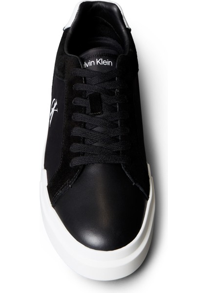 Siyah - Beyaz Erkek Sneaker Chunky Cupsole Laceup Lth Mıx fırsatları