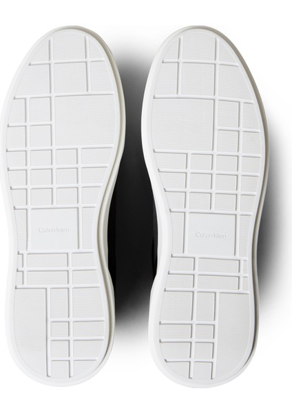 Siyah - Beyaz Erkek Sneaker Chunky Cupsole Laceup Lth Mıx