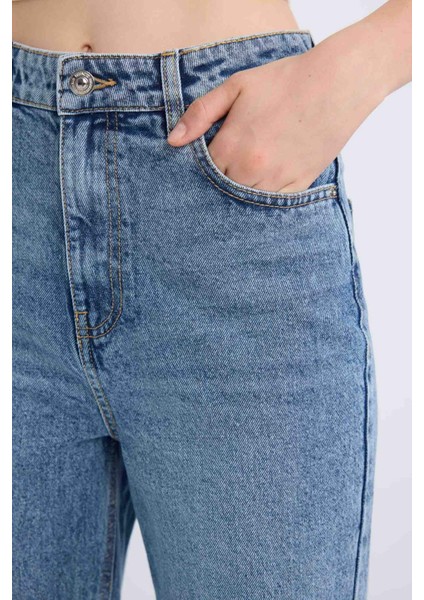 90's Wide Leg Yüksek Bel Düz Paça Jean Pantolon D6610AX25SP indirimleri