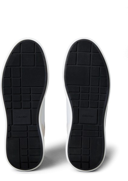 Beyaz - Siyah Erkek Sneaker Chunky Cupsole Laceup Lth Mıx