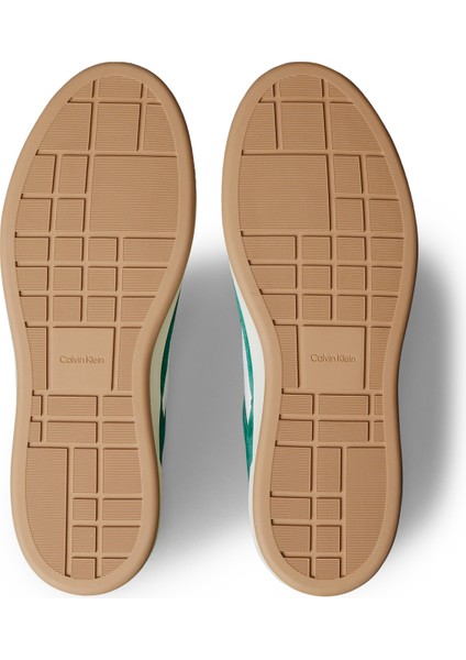 Beyaz - Yeşil Erkek Sneaker Basket Cupsole Laceup Lth-Su