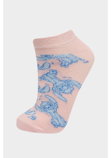 Kız Çocuk Disney Lilo & Stitch 3'lü Pamuklu Patik Çorap F1331A8NS fırsatları