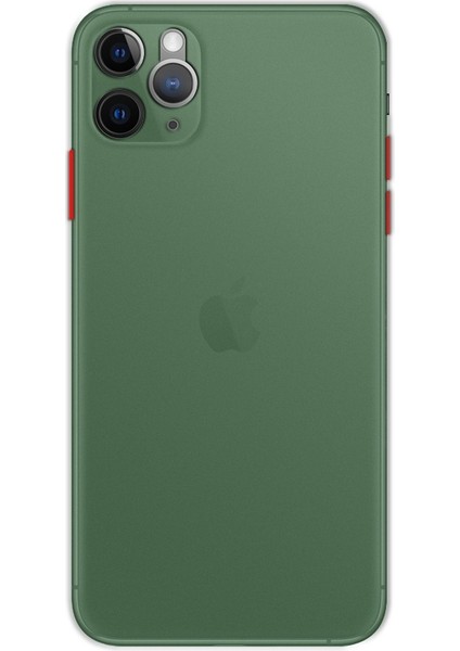 Apple iPhone 11 Pro Transparent Slim Case Yeşil