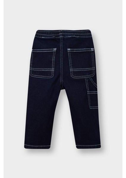 Erkek Bebek Beli Lastikli Jean Pantolon F6281A525AU fırsatları