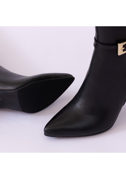 Hakiki Deri Kadın Çizme - Ince Topuk 25HSY2041
