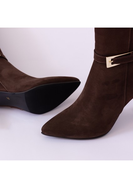 Hakiki Deri Kadın Çizme - Ince Topuk 25HSY2041