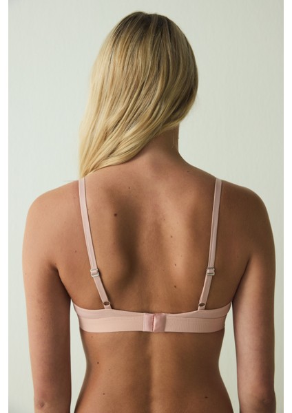 Gül Kurusu Balensiz Dolgusuz Mikro Üçgen Sütyen