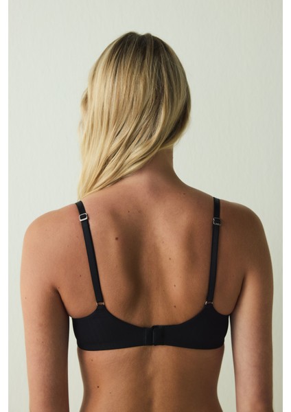 Siyah Comfy Cosy Ayarlanabilir Askılı Balensiz Dolgusuz Sütyen