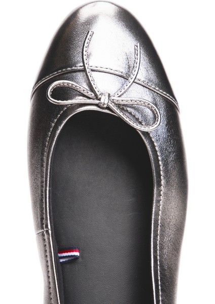 Deri Gümüş Kadın Babet FW0FW08920TRH fırsatları