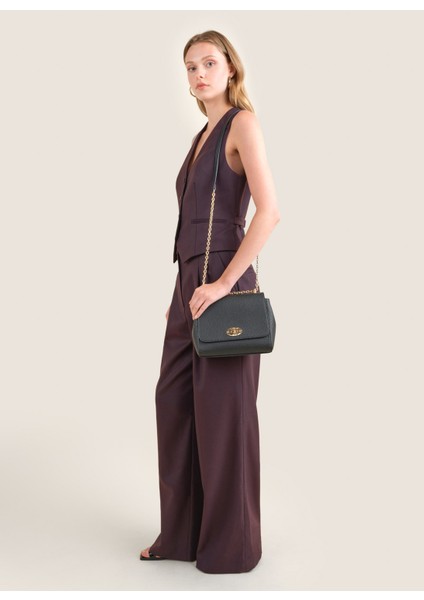 Siyah Kadın Omuz Çantası 25FW332 fiyatları