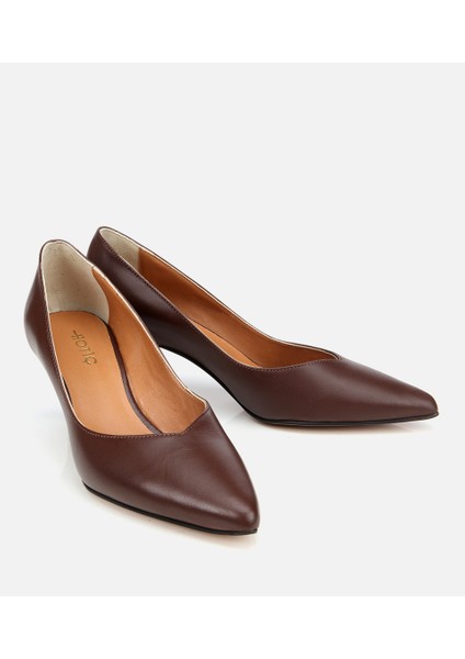 01AYH312520A480 KADIN Deri Kahverengi Ince Topuklu Stiletto fiyatları
