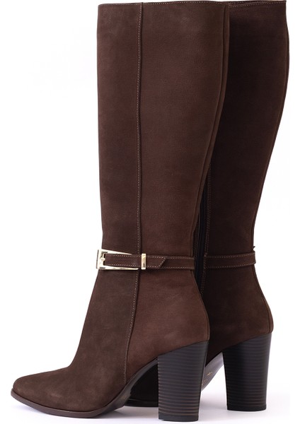 Hakiki Deri Kadın Çizme - Kalın Topuk 25HSY2041K modelleri