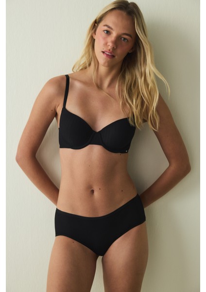 Siyah Balenli Ayarlanabilir Askılı Toparlayıcı Dolgusuz Sütyen fiyatları