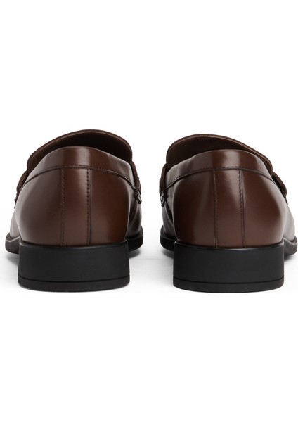 Deri Koyu Kahve Kadın Loafer FW0FW08971GV0 indirimleri