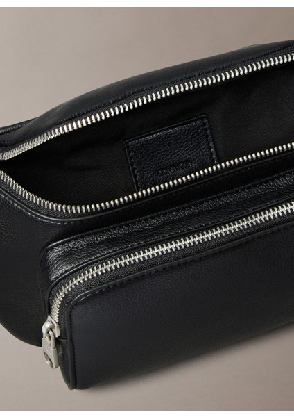 Siyah Erkek Bel Çantası Webbıng Strap Waıstbag fiyatları