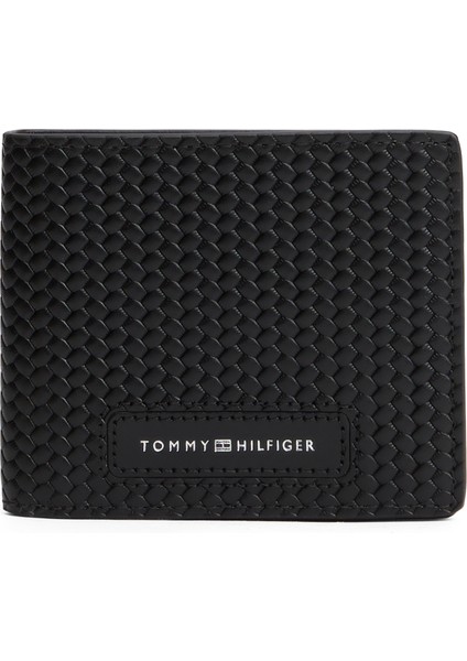 Siyah Erkek Cüzdan Th Woven Texture Mını cc Wallet
