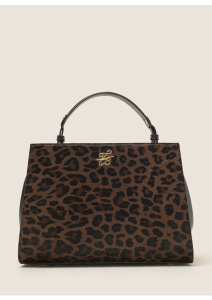 Deri Siyah Kadın El Çantası 25FW354