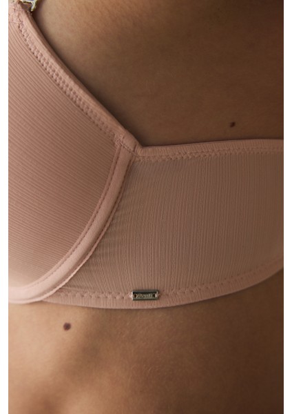 Açık Gül Kurusu Essentials Balenli Push Up Sütyen fırsatları