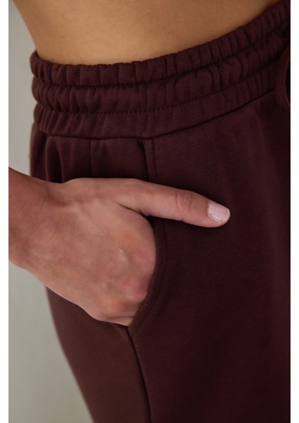 Kahverengi Normal Bel Bağlama Detaylı Jogger Eşofman Altı fırsatları