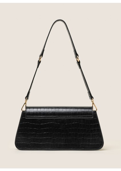 Siyah Kadın Omuz Çantası 25FW308 fırsatları