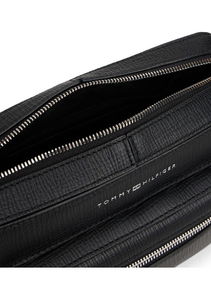 Siyah Erkek Postacı Çantası Th Busıness Leather Crossover modelleri