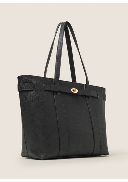 Siyah Kadın Shopper Çanta 25FW326 modelleri