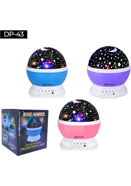 Star Master Gece Lambası Dönerli