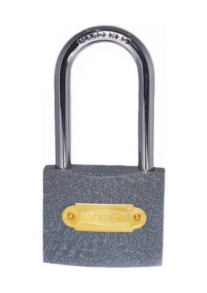 Eko Gri Döküm Uzun Kancalı Asma Kilit 50MM