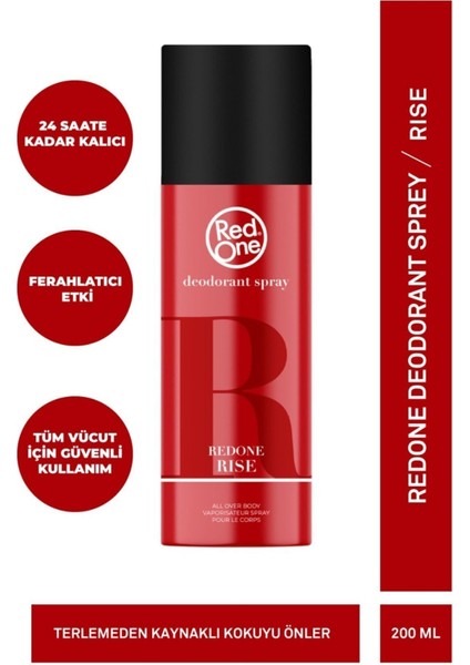 Rise Erkek Deodorant Sprey 200 ml Ferah Turunçgil Kokusu ile Uzun Süre Kalıcı Etki modelleri