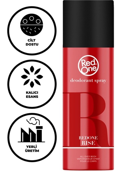 Rise Erkek Deodorant Sprey 200 ml Ferah Turunçgil Kokusu ile Uzun Süre Kalıcı Etki fırsatları