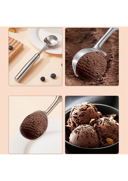 304 Paslanmaz Çelik Dondurma Kepçesi Otomatik Dondurma Kepçesi Kavun Topu Meyve Kepçesi Karpuz Kepçesi (Yurt Dışından) fiyatları