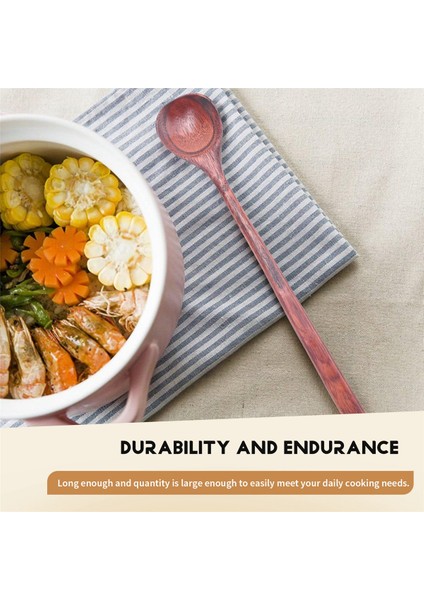 6 Adet Ahşap Uzun Kaşık, Uzun Saplı Yuvarlak Kaşık, Kore Usulü Çorba Kaşıkları, Çorba Pişirme, Karıştırma, Mutfak (Yurt Dışından) indirimleri